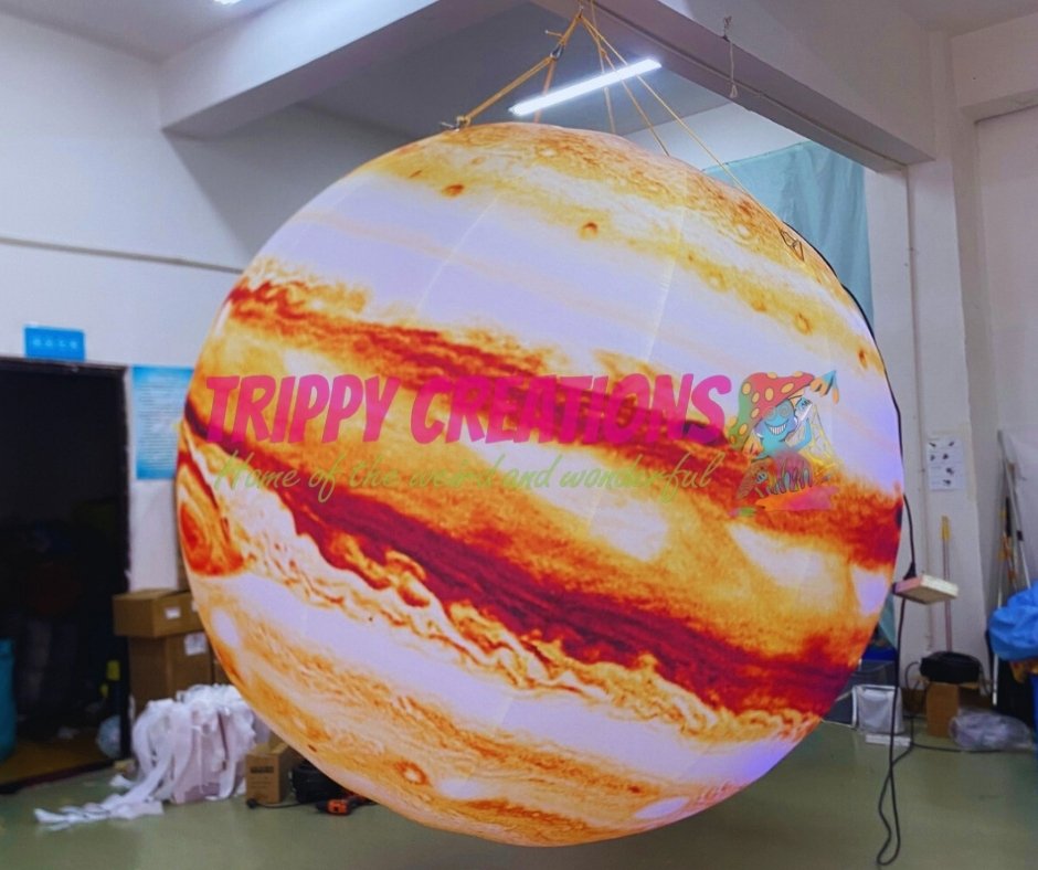 hanging inflatable planets for space party decoration