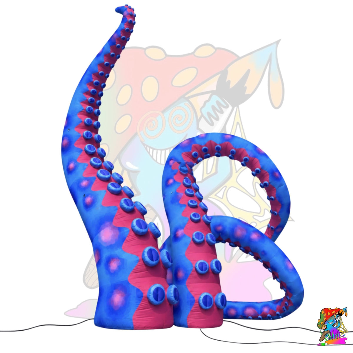 immersive outdoor inflatable tentacle decorations for ocean themed events