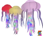 Large LED Inflatable Jellyfish Decorations for Magical Events
