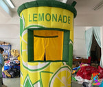 Inflatable lemonade stand for festivals and summer events