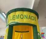 Inflatable lemonade booth prop for marketing activations