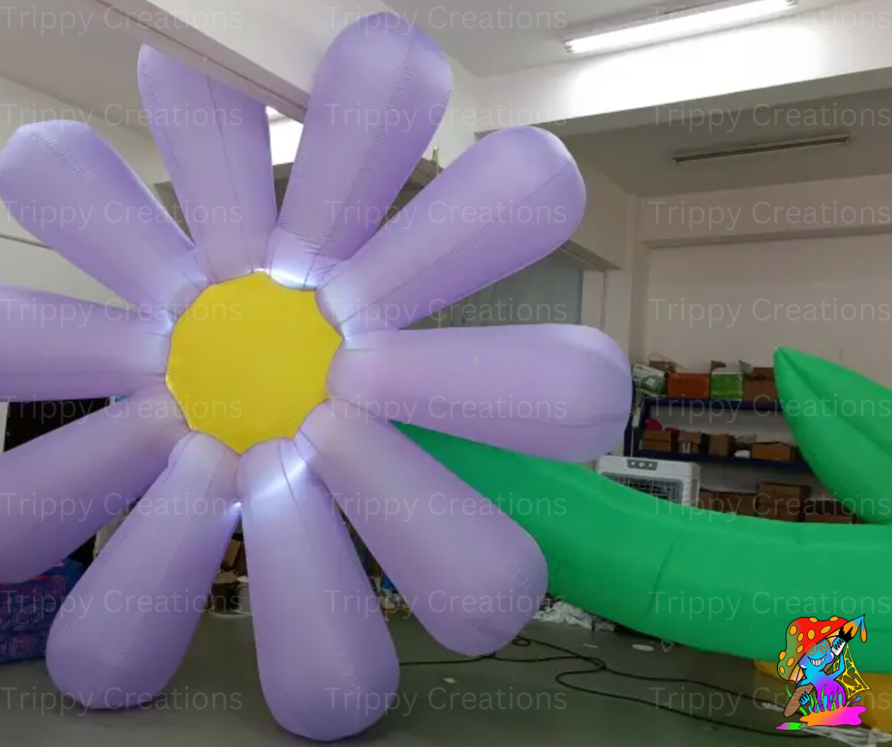 3.6m x 9.5m inflatable flower decoration

