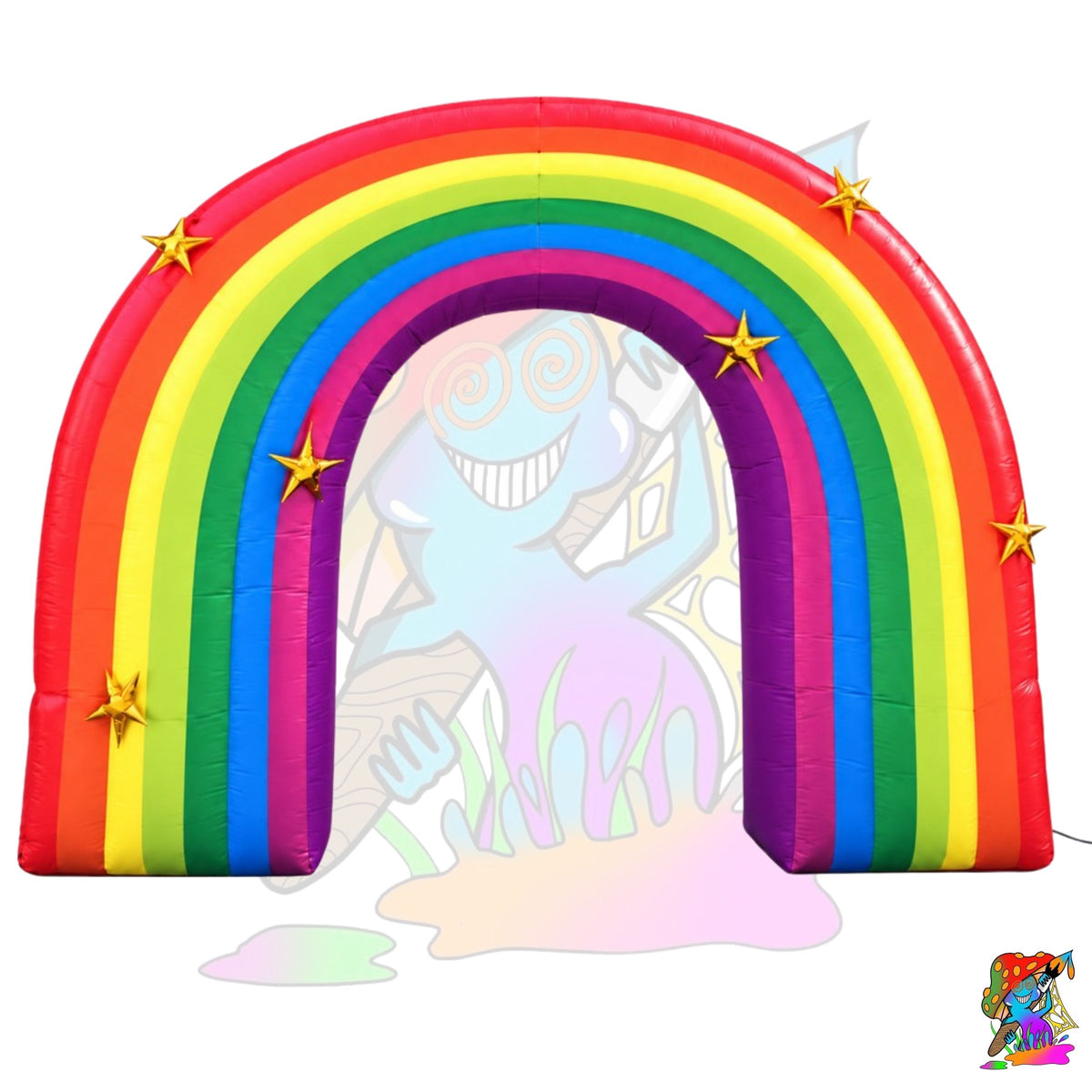 customisable giant LED rainbow inflatable arch prop