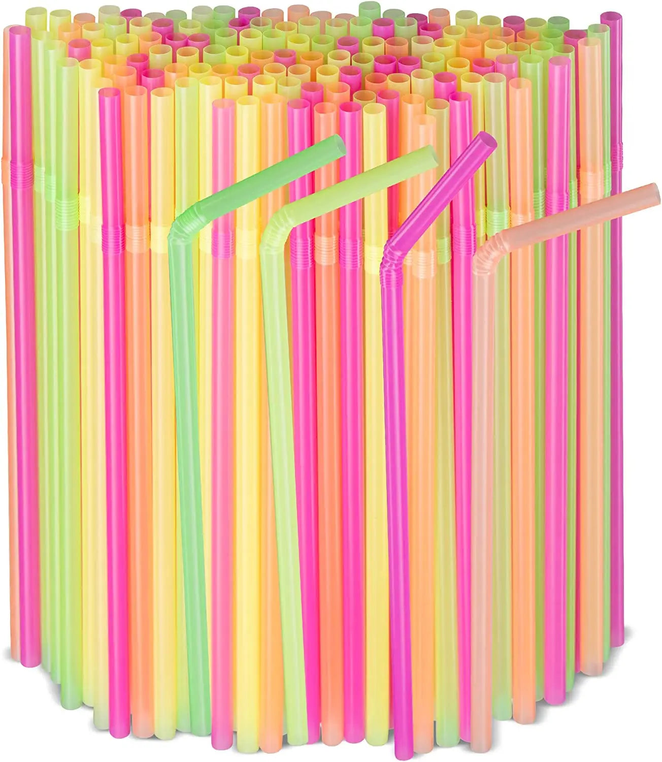 Bright neon straws for kids' parties

