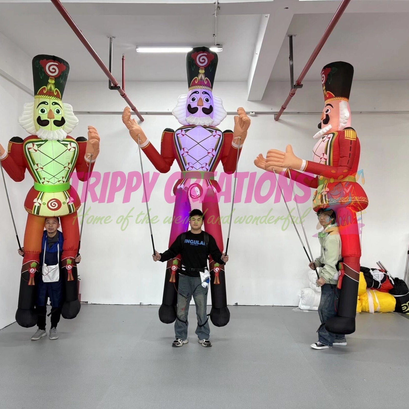 3.5m inflatable walking Christmas Nutcracker parade costume