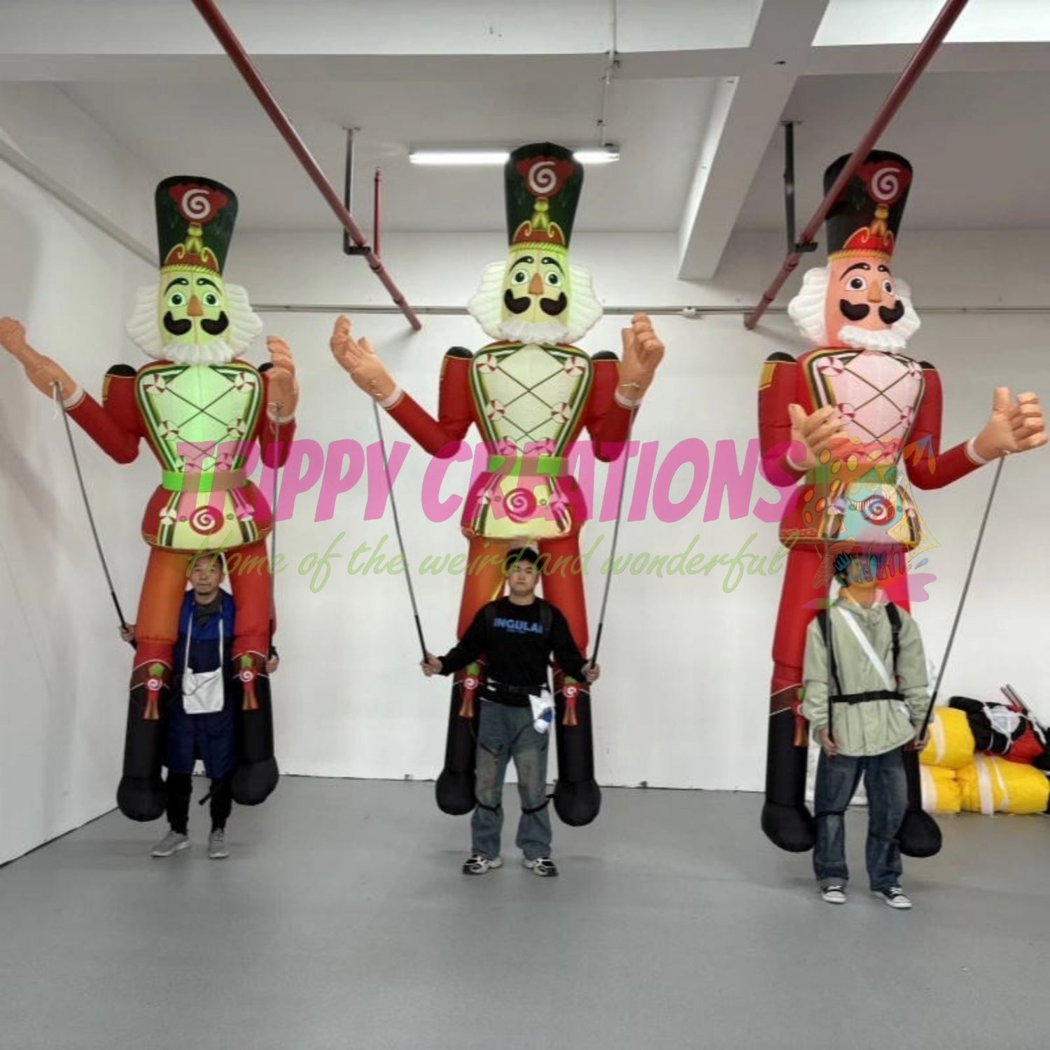 giant illuminated Nutcracker event prop