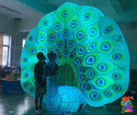 inflatable peacock prop for tropical events