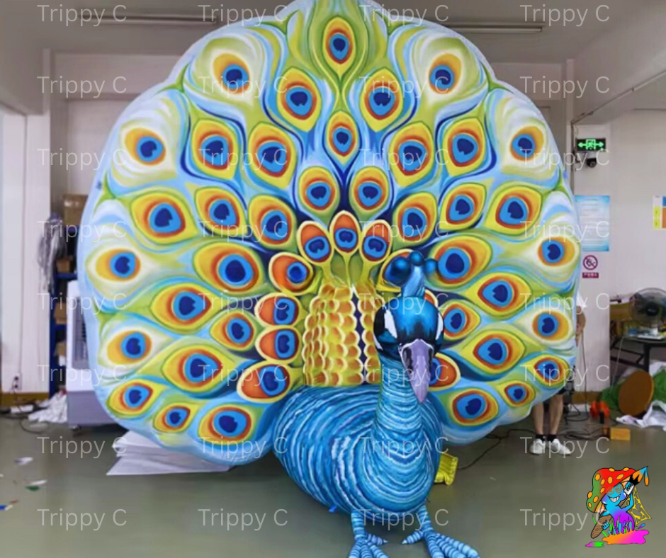 LED peacock for jungle parties