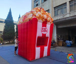 Giant 4m Inflatable Popcorn Stand for Carnivals, Fairs & Events