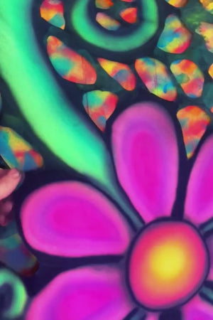 UV Cartoon Flower Bespoke Art Web