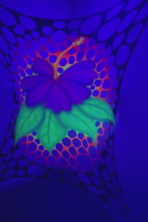 UV Purple Lotus Flower Bespoke Art Web