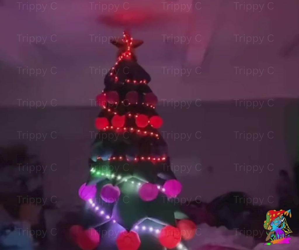 inflatable giant colour changing christmas tree
