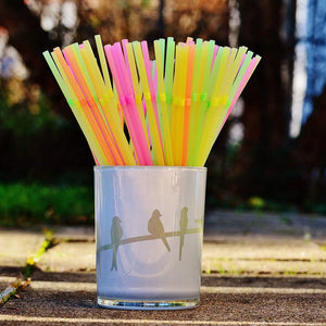 Colorful glow straws for birthdays and celebrations

