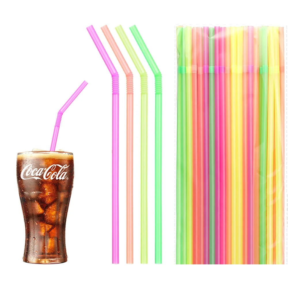 Eye-catching neon straws for party planners

