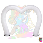 inflatable love heart arch way for outdoor events