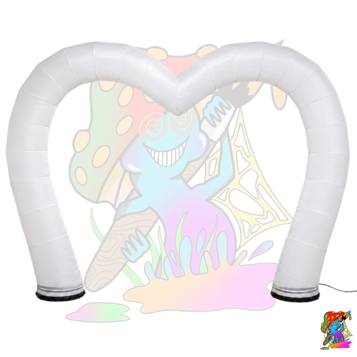 inflatable love heart arch way for outdoor events