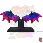 bat wing selfie backdrop for halloween