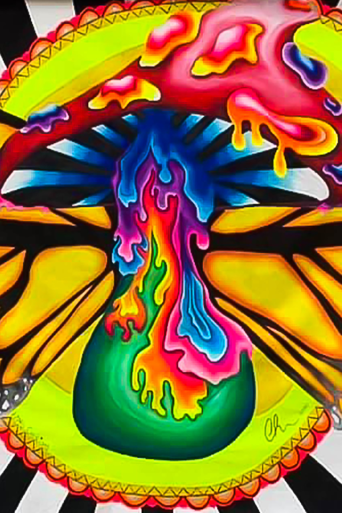 Butterfly Shroom Print