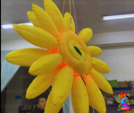 sunflower ceiling decor for weddings and events

