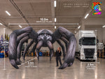 10 metre wide inflatable spider compared with an average lorry