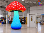 3 metre inflatable mushroom compared with a standard 2 metre doorway