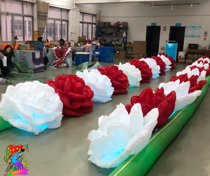 10m inflatable flower chain for large events