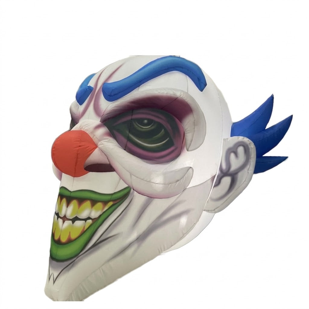 Pack of 2 Inflatable Scary Clown Face Decorations – Hanging Halloween & Circus Party Props for Indoor & Outdoor Use