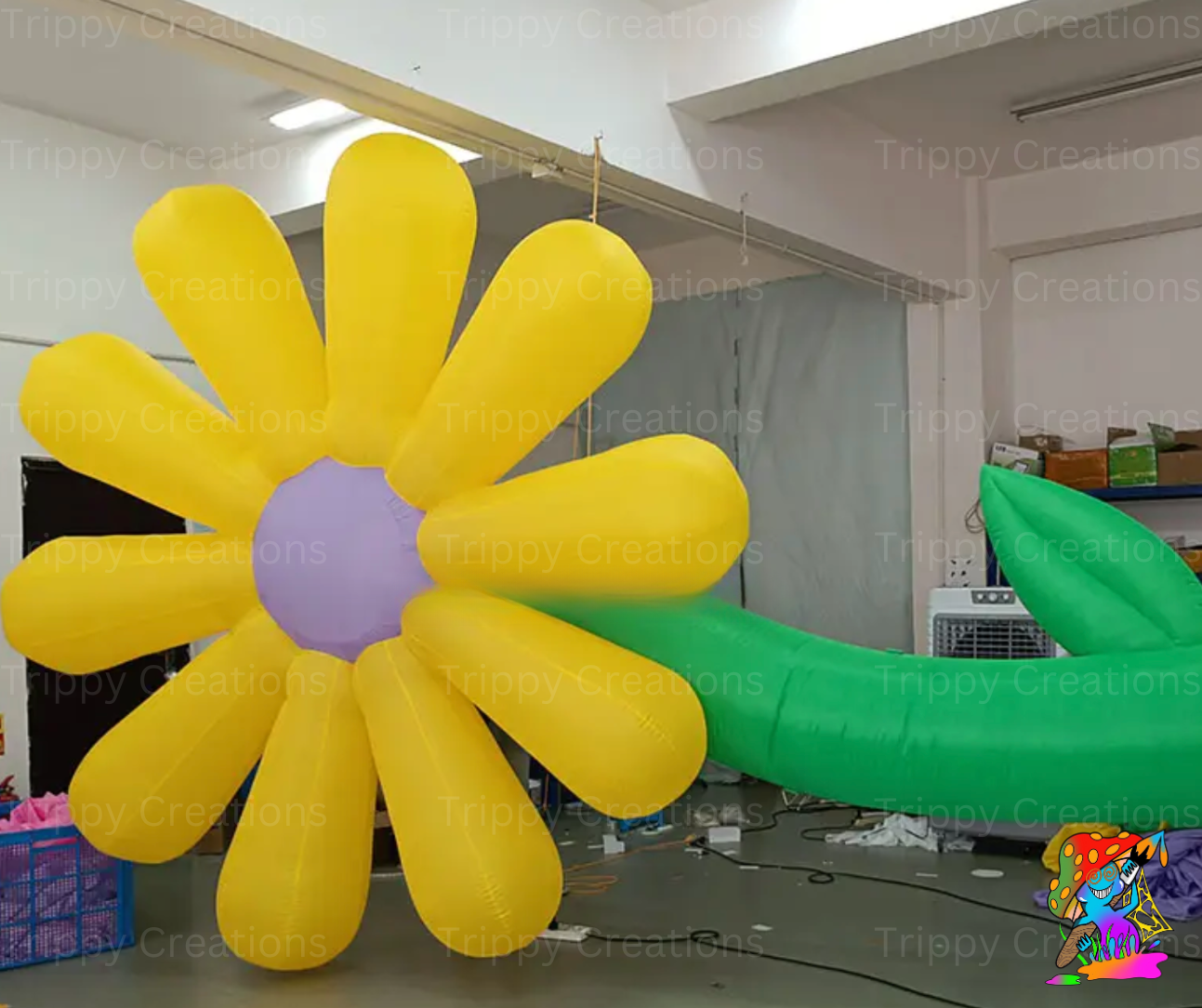 colourful inflatable flower entrance display for festivals


