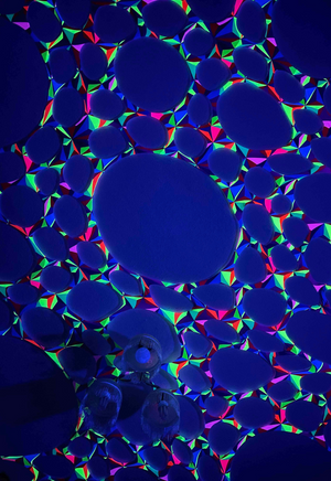UV Reactive Geometric Style Event Decoration