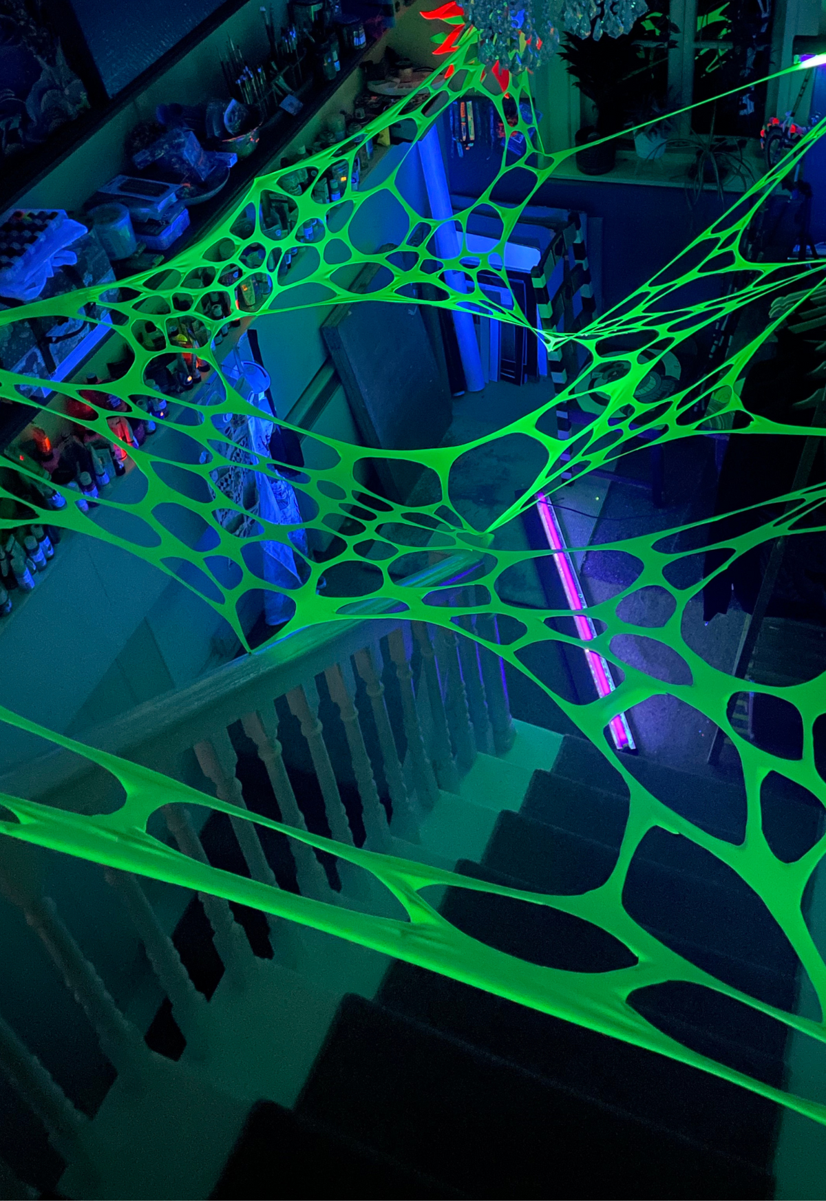 Additional view of Pack Of Two 3m Sized UV Green Decorations