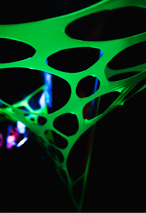 Pack Of Two 3m Sized UV Green Decorations